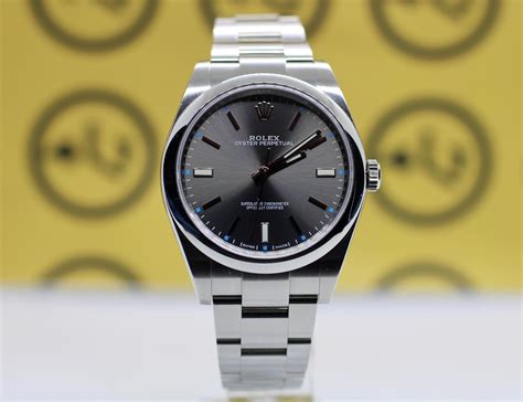 rolex oyster perpetual dark rhodium.